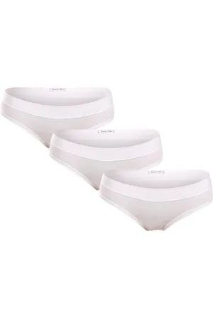 Lovelygirl 3PACK dámské kalhotky bílé