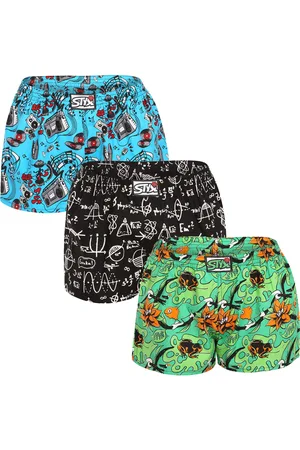 STYX 3PACK dámské trenky art klasická guma vícebarevné