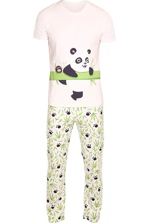 Dědoles Veselé pánské pyžamo Panda a bambus