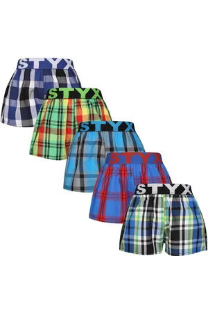 STYX 5PACK dětské trenky sportovní guma vícebarevné
