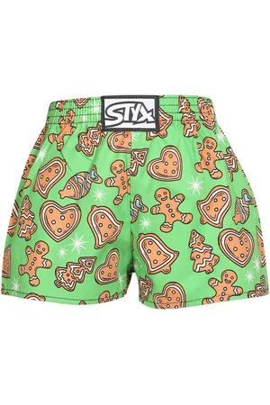 STYX Dětské trenky art klasická guma Vánoce perníčky