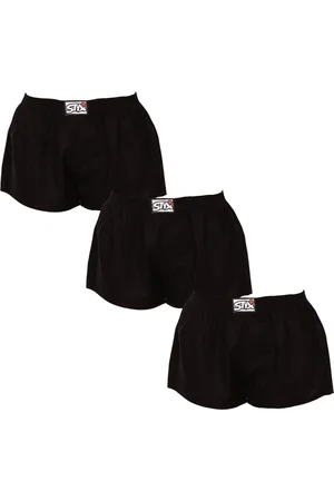STYX 3PACK dámské trenky klasická guma černé