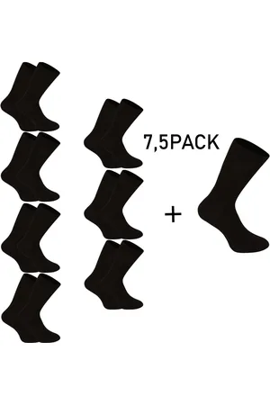 Nedeto 7,5PACK ponožky vysoké bambusové černé