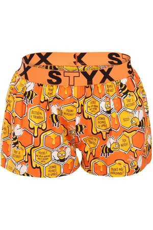 STYX Dámské trenky art sportovní guma včelky