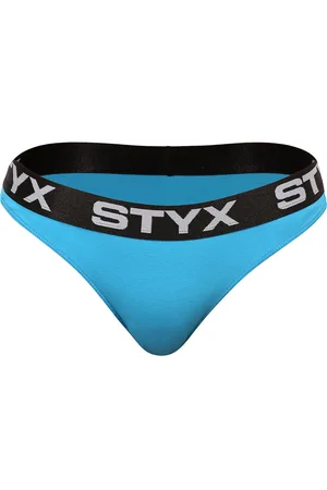 STYX Dámské kalhotky sportovní guma modré