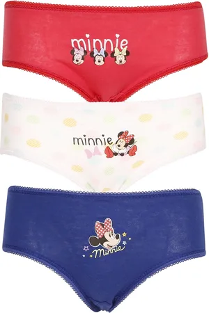 E PLUS M 3PACK dívčí kalhotky Minnie vícebarevné