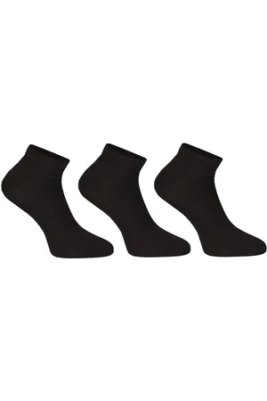 Nedeto 3PACK ponožky nízké bambusové černé
