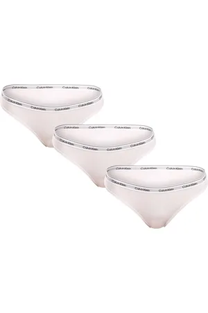 Calvin Klein 3PACK dámské kalhotky bílé