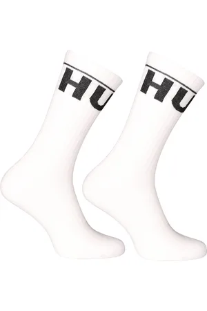 HUGO BOSS 2PACK ponožky vysoké bílé