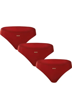 HUGO BOSS 3PACK dámské kalhotky červené
