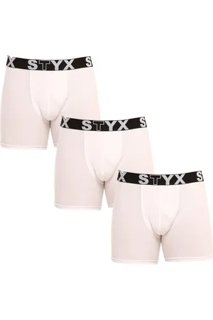 STYX 3PACK pánské boxerky long sportovní guma
