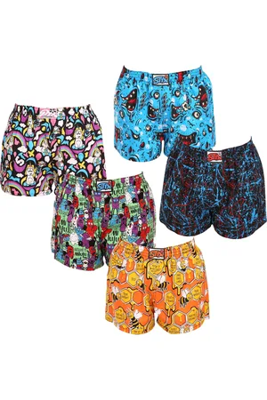 STYX 5PACK dámské trenky art klasická guma vícebarevné