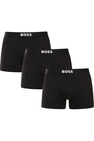 HUGO BOSS 3PACK pánské boxerky černé