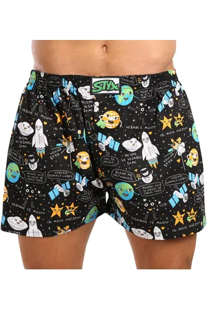 STYX Pánské trenky art klasická guma nadrozměr vesmír