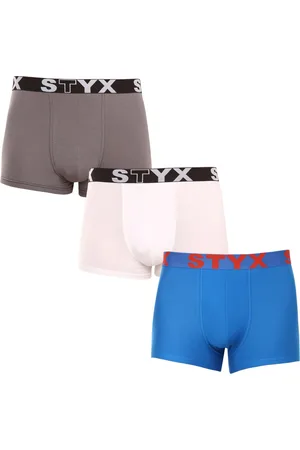 STYX 3PACK pánské boxerky sportovní guma vícebarevné