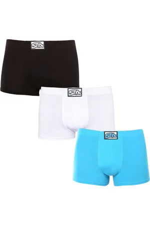 STYX 3PACK pánské boxerky klasická guma vícebarevné