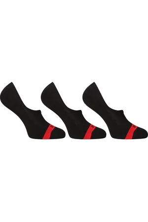 HUGO BOSS 3PACK ponožky nízké černé