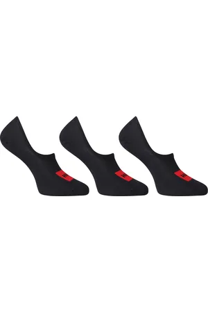 HUGO BOSS 3PACK ponožky nízké černé