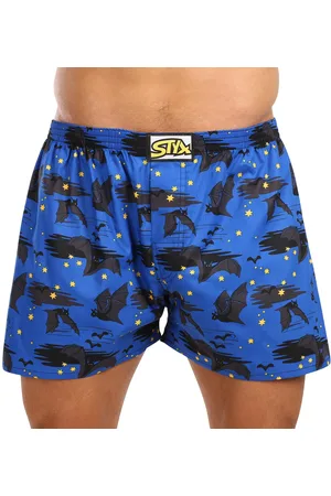 STYX Pánské trenky art klasická guma nadrozměr netopýr