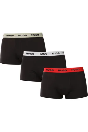 HUGO BOSS 3PACK pánské boxerky černé