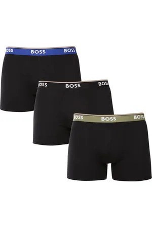 HUGO BOSS 3PACK pánské boxerky černé