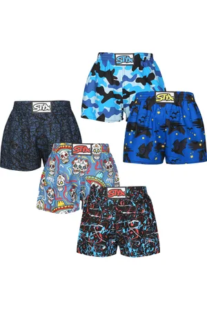 STYX 5PACK dětské trenky art klasická guma vícebarevné