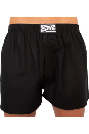 STYX Pánské trenky klasická guma nadrozměr černé