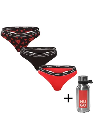 HUGO BOSS 3PACK dámská tanga vícebarevná