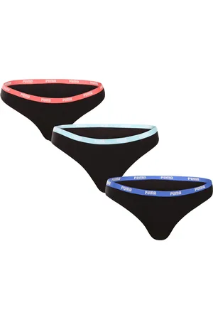PUMA 3PACK dámská tanga černá