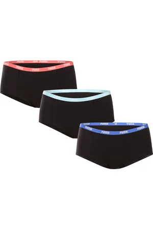 PUMA 3PACK dámské kalhotky černé