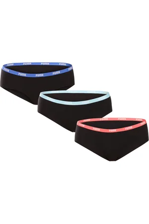 PUMA 3PACK dámské kalhotky černé