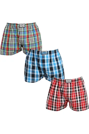 STYX 3PACK pánské trenky klasická guma nadrozměr vícebarevné