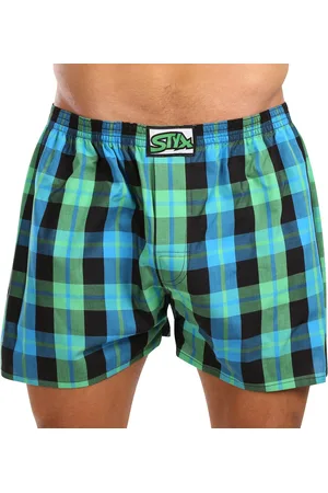 STYX Pánské trenky klasická guma nadrozměr vícebarevné