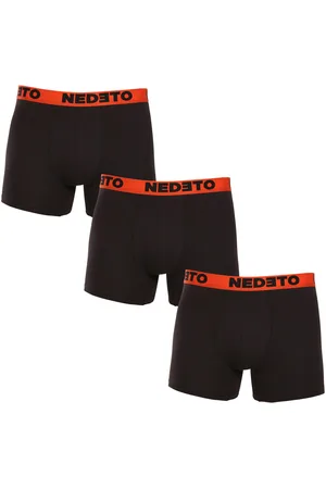 Nedeto 3PACK pánské boxerky černé