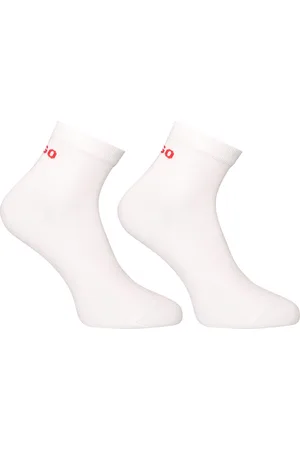 HUGO BOSS 2PACK ponožky kotníkové bílé