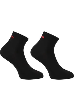 HUGO BOSS 2PACK ponožky kotníkové černé