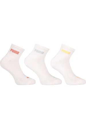 PUMA 3PACK ponožky kotníkové bílé