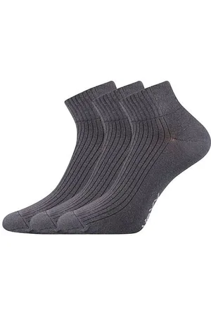 VOXX 3PACK ponožky tmavě šedé