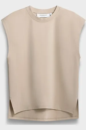 Vagabond Boxy Tank Top X Neven Allgeier - Žena Béžová Textil