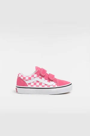 Vans Kids Old Skool Hook and Loop Checkerboard Shoes (4-8 Years)