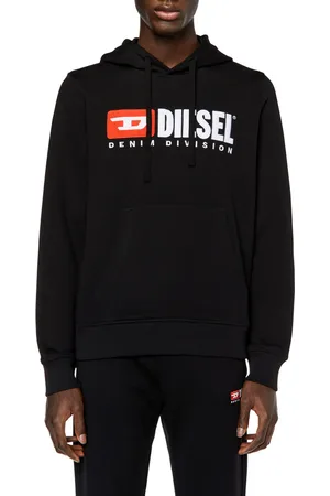 Diesel Mikina s-ginn-hood-div sweat-shirt black4