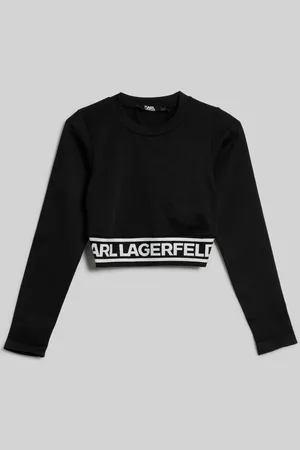 Karl Lagerfeld Top seamless logo lslv top black