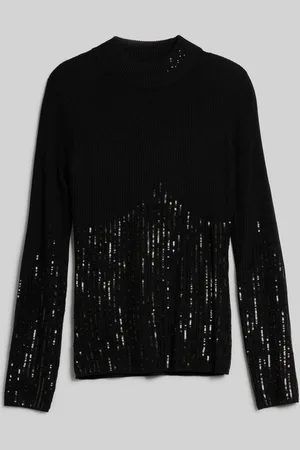 Karl Lagerfeld Rolák lslv mockneck knit black