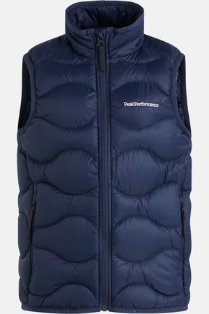 Peak Performance Vesta jr helium down vest blue shadow