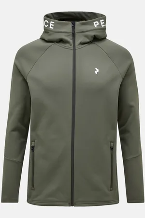 Peak Performance Mikina m rider zip hood pine needle