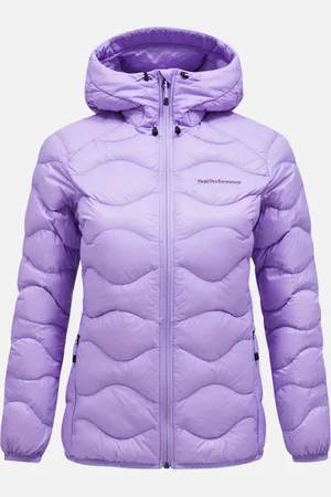 Peak Performance Bunda w helium down hood jacket bougainvillea