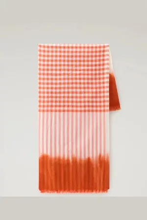 Woolrich Šátek buffalo tye dye scarf koi check