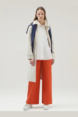 Woolrich Košile poplin shirt plaster white