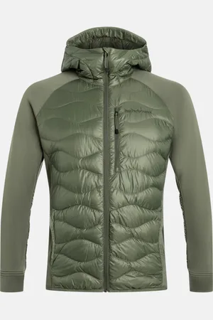 Peak Performance Bunda m helium down hybrid hood pine needle
