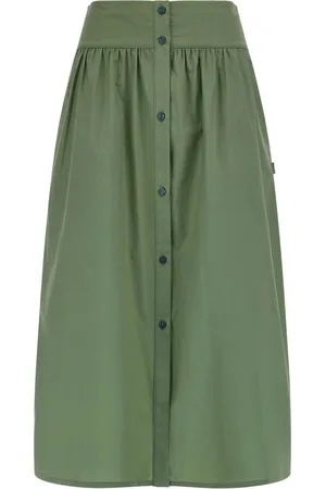 Woolrich Sukně poplin skirt sage